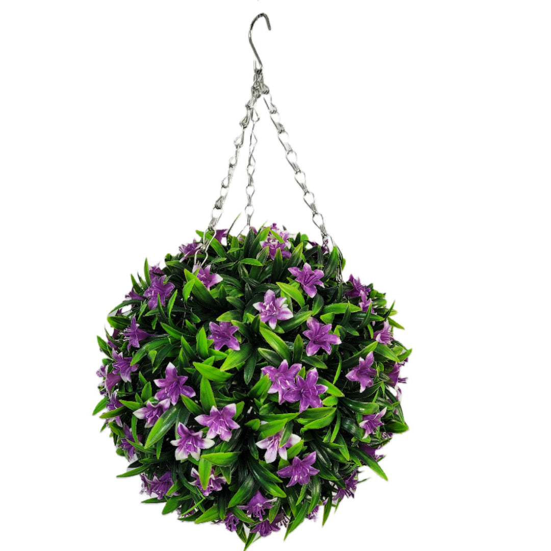 Best Artificial Purple Lush Lily Flower Ball