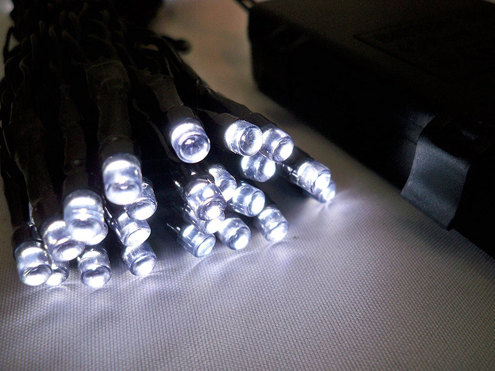 LED Outdoor Waterproof Battery 8 Multi-Function String Lights with Timer