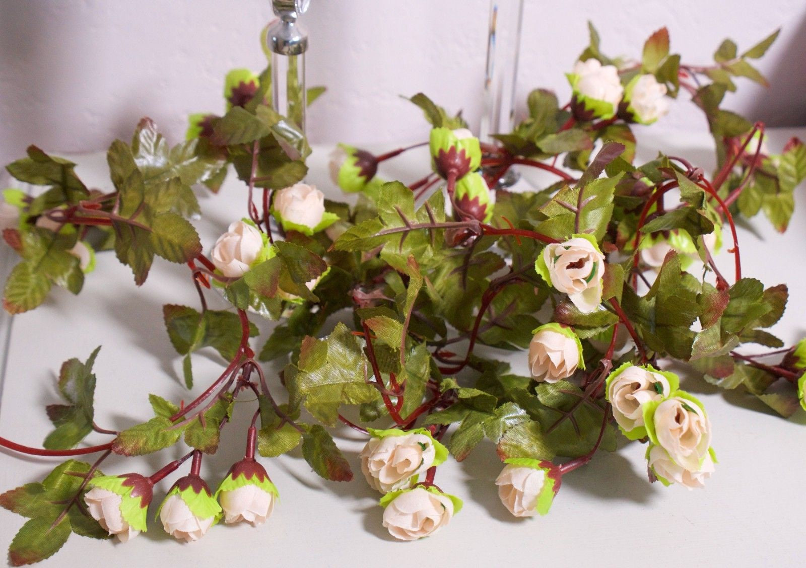 Best Artificial 7ft Silk Mini Rose Garland