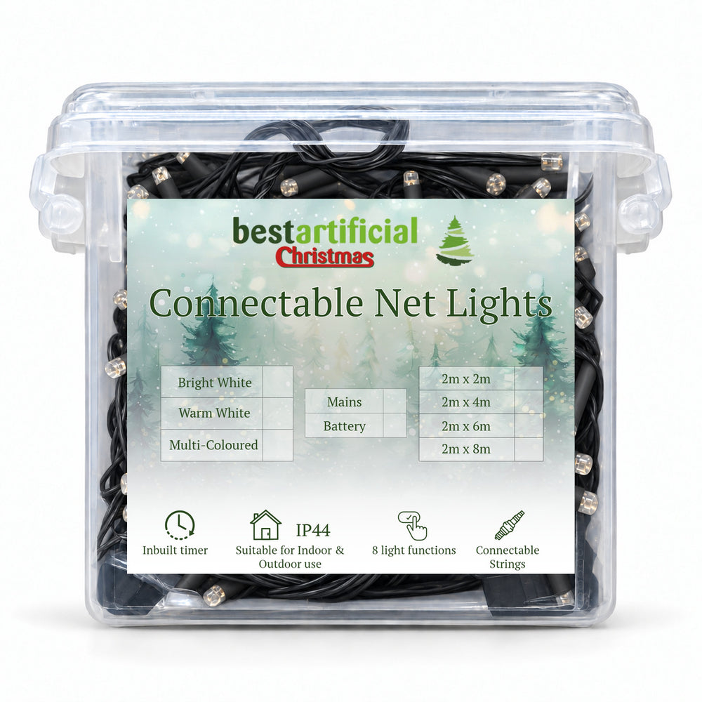 2m x 2m Connectable LED Indoor/Outdoor 120 Net LED Lights - material detail