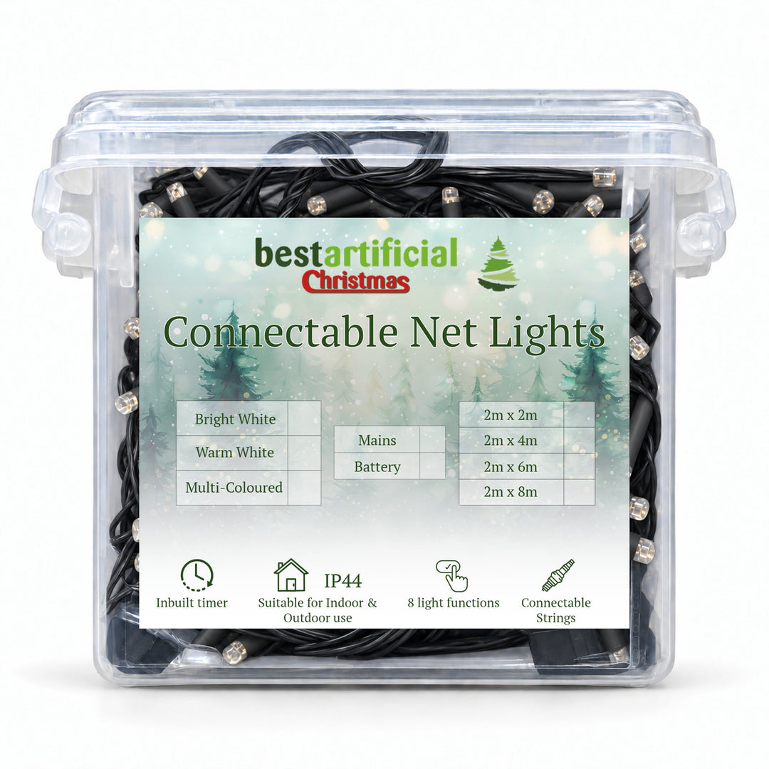 2m x 2m Connectable LED Indoor/Outdoor 120 Net LED Lights - material detail