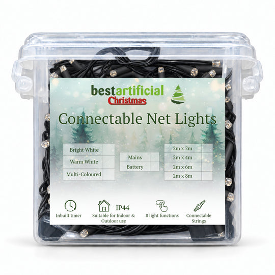 2m x 2m Connectable LED Indoor/Outdoor 120 Net LED Lights - material detail