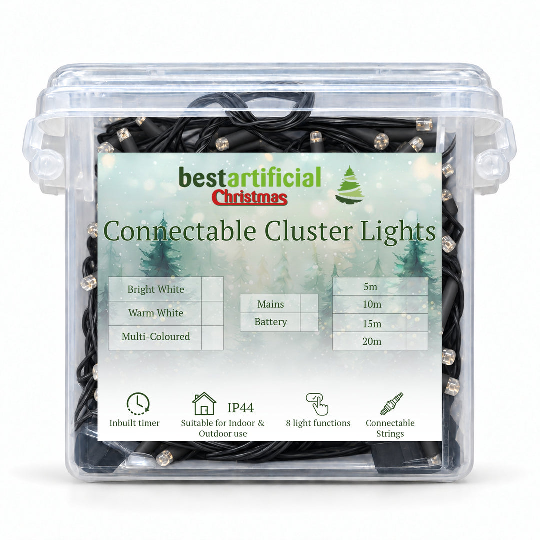 Connectable LED Outdoor Waterproof Cluster String Lights (5m, 10m, 15m) - product detail