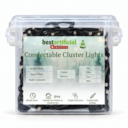 Connectable LED Outdoor Waterproof Cluster String Lights (5m, 10m, 15m) - product detail