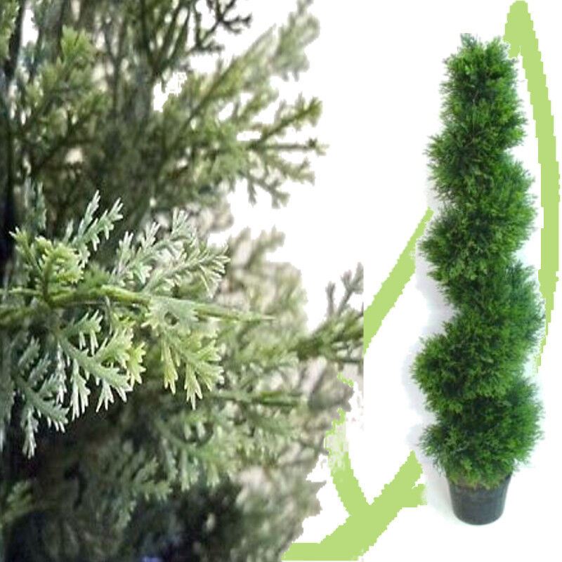 Pair Of Best Artificial 4ft Cedar Spiral Trees