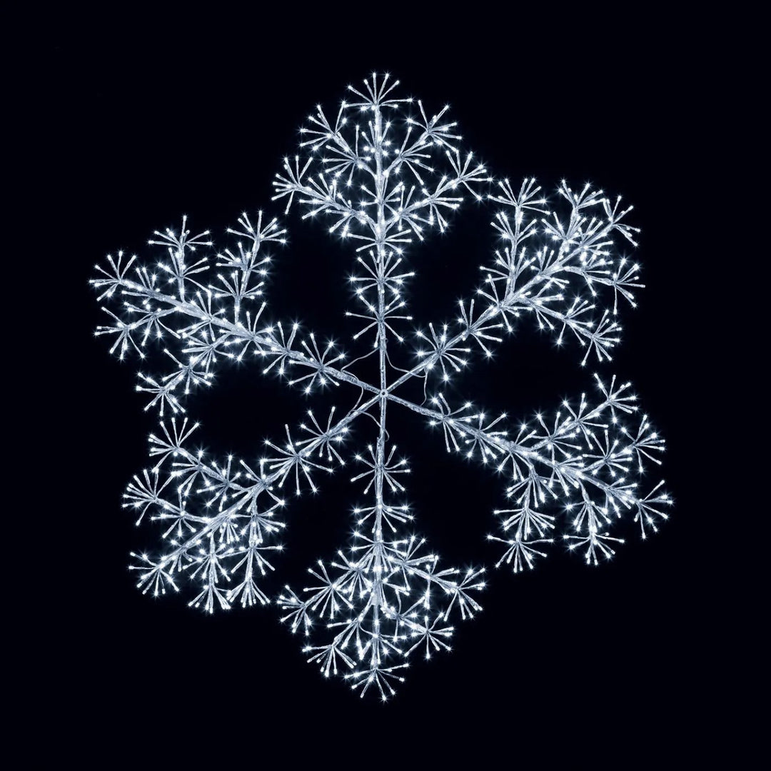 120cm Bright White Christmas Starburst Snowflake Light with 960 LEDs Suitable for Outdoor use