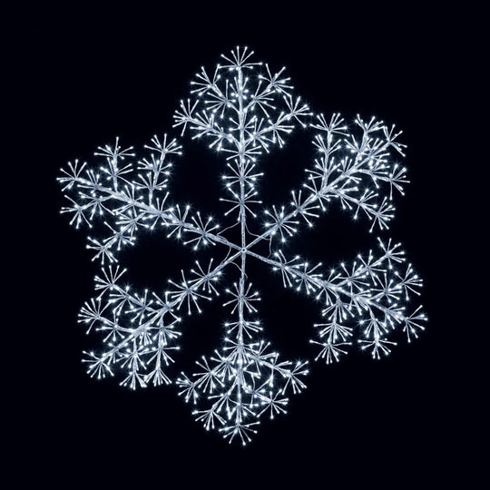 120cm Bright White Christmas Starburst Snowflake Light with 960 LEDs Suitable for Outdoor use