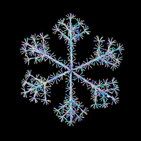 120cm Multi Coloured Christmas Starburst Snowflake Light with 960 LEDs Suitable for Outdoor use