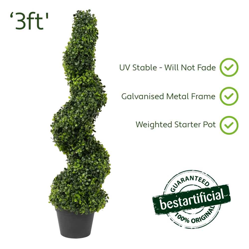Best Artificial Boxwood Spiral Topiary Tree