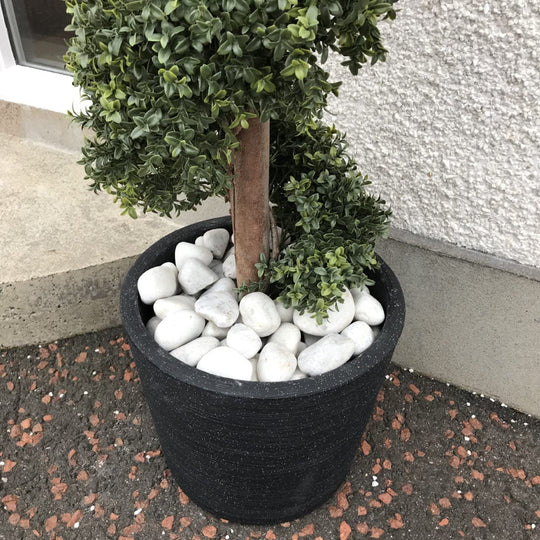 Natural Look 3ft Boxwood Topiary Spiral Tree UV Fade Protected