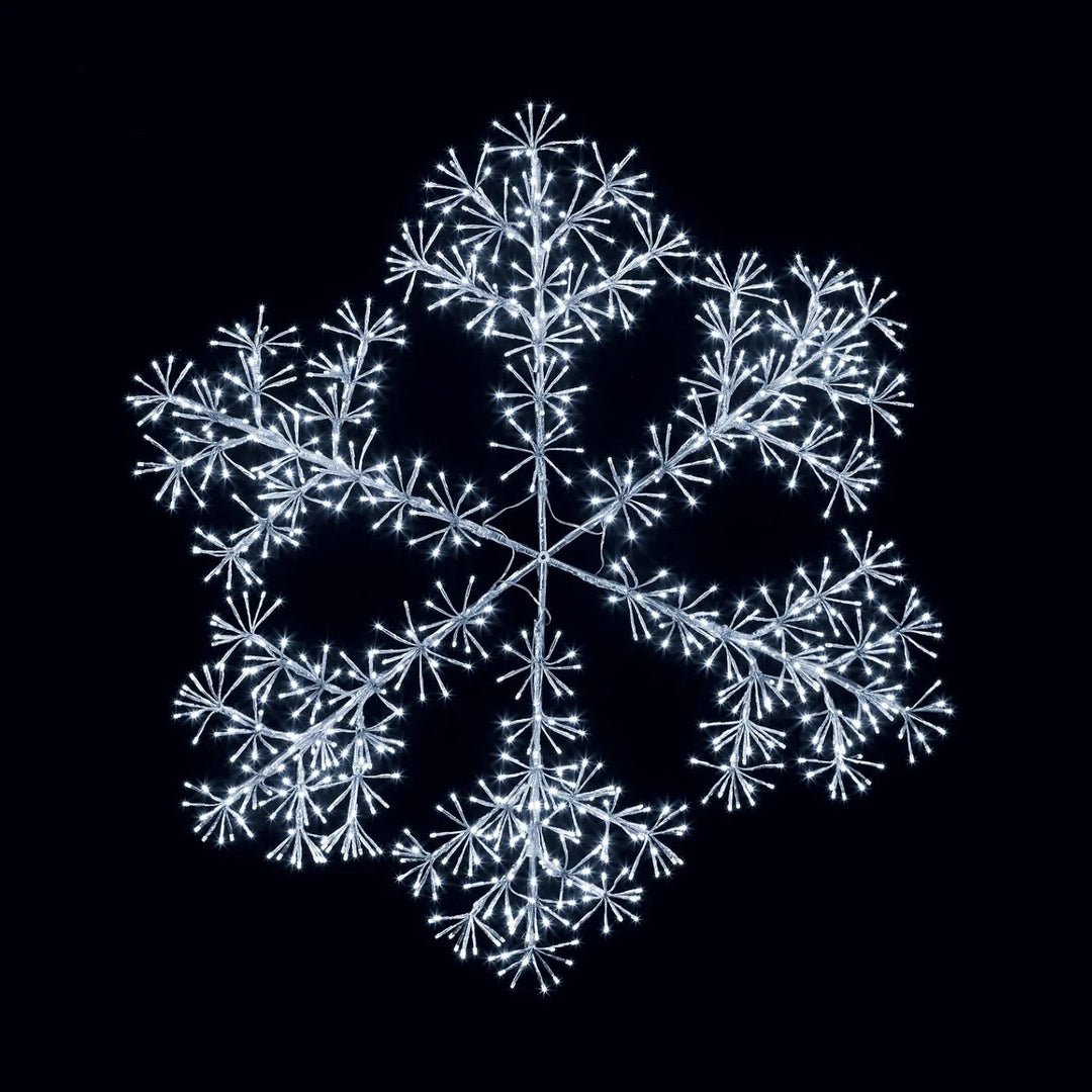 90cm Bright White Christmas Starburst Snowflake Light with 660 LEDs Suitable for Outdoor use