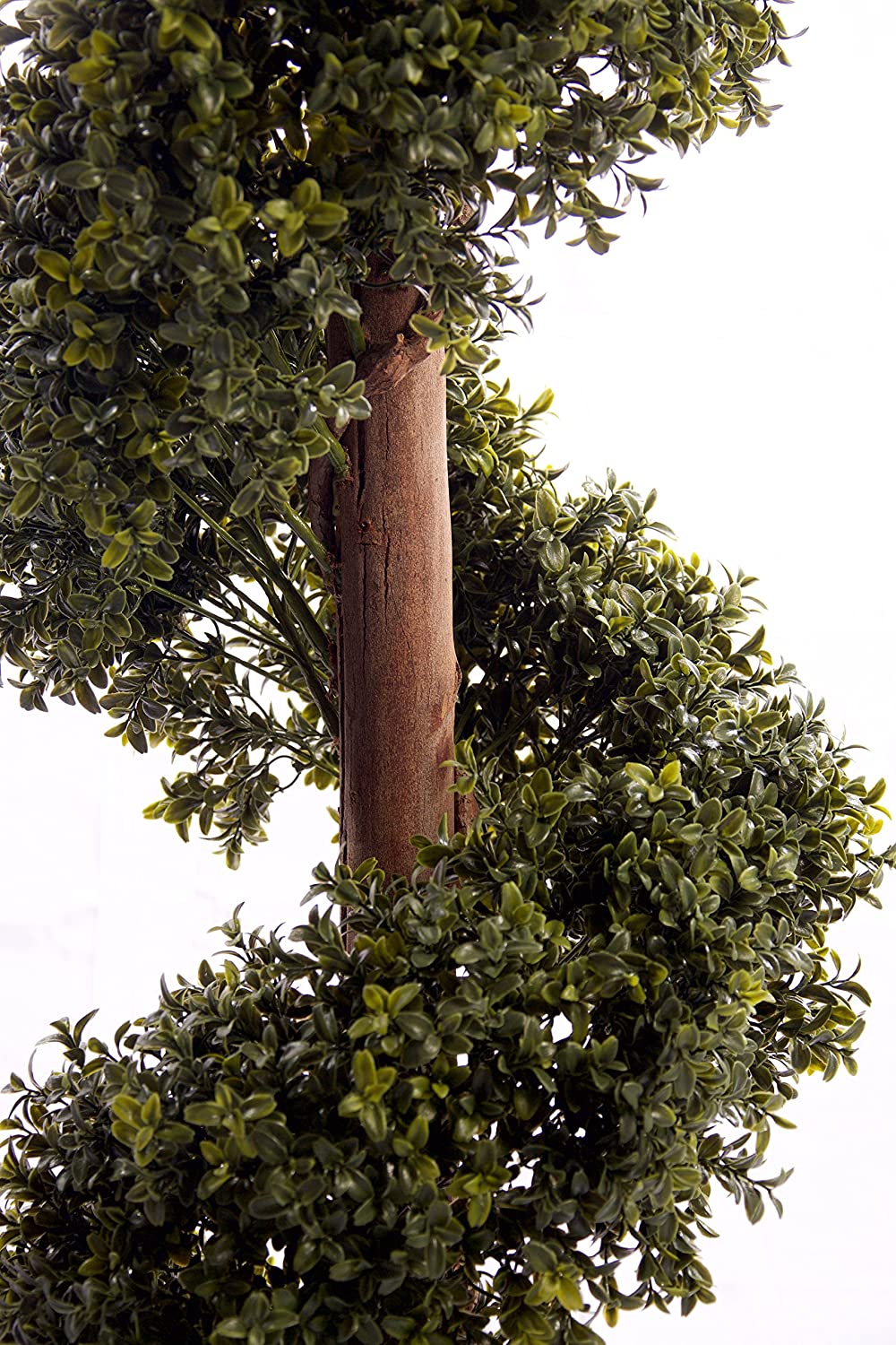 Natural Look 3ft Boxwood Topiary Spiral Tree UV Fade Protected