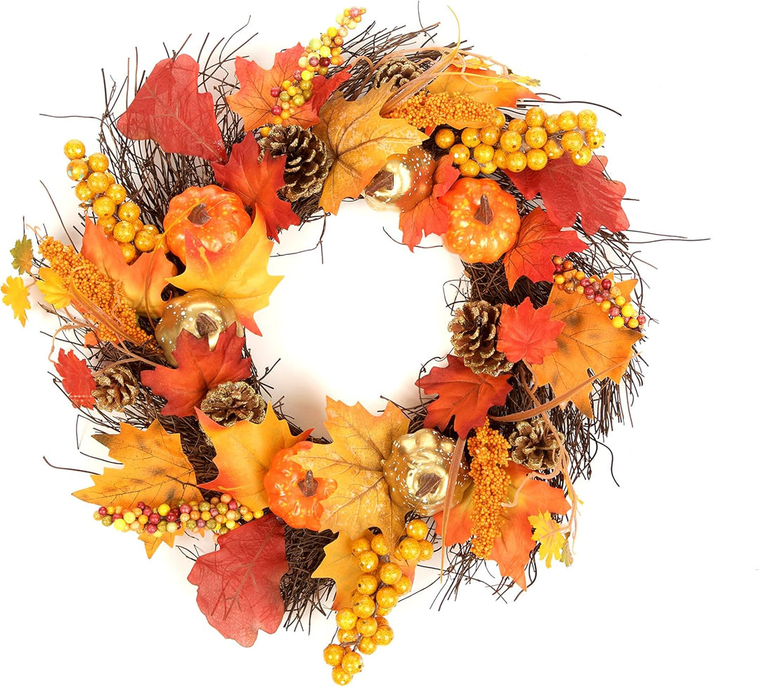 Best Artificial Autumn Halloween Fall Harvest Decorations Bundle Pack