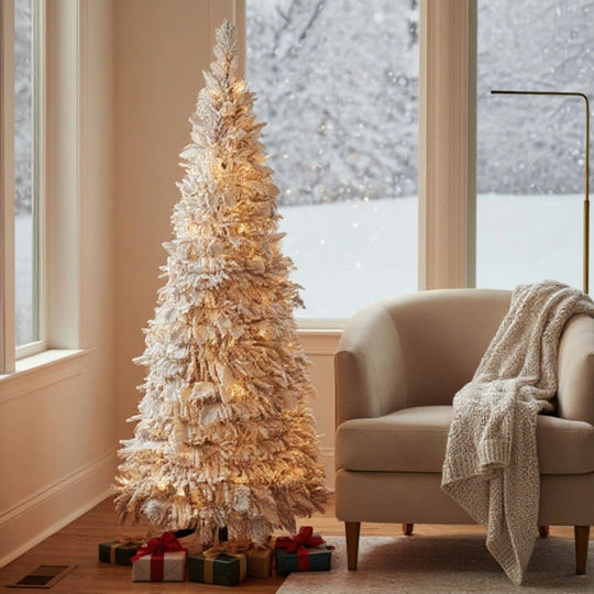 Best Artificial 4ft Frosted Pop-up Pre-Decorated and Pre-Lit Christmas Tree Battery Powered