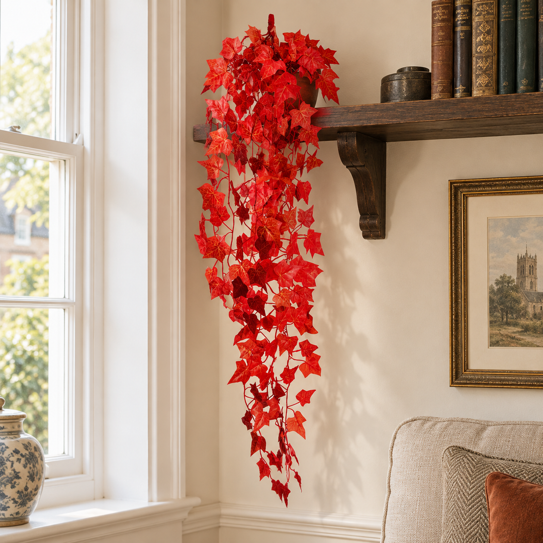 Best Artificial 100cm Autumn English Trailing Ivy Garland - TI09 - front view