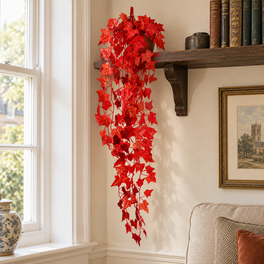 Best Artificial 100cm Autumn English Trailing Ivy Garland - TI09 - front view