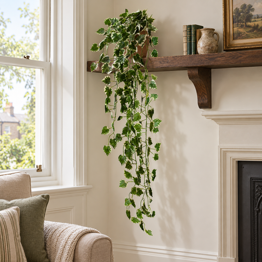 Best Artificial 100cm Variegated Grape Trailing Ivy Garland - TI01 - front view