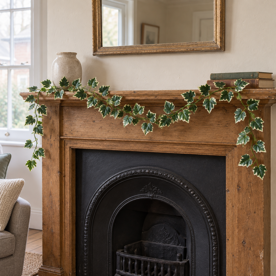 Best Artificial 7ft - 210cm Variegated Grape Ivy Garland - IL01 - front view