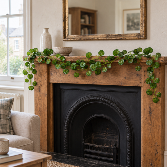 Best Artificial 7ft - 210cm Crab-Apple Ivy Garland - IL08 - front view