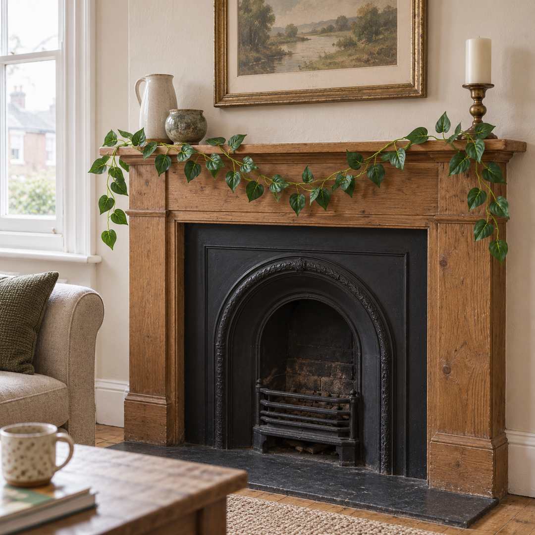 Best Artificial 7ft - 210cm Rohdea Ivy Garland - IL10 - front view