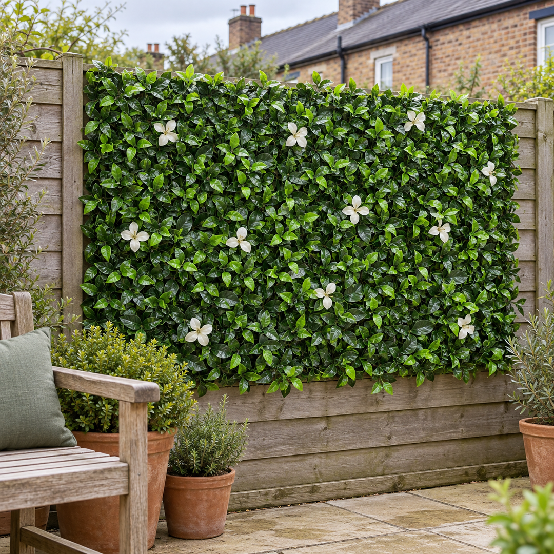 Laurel Flower Hedging Mat - 50cm x 50cm - front view