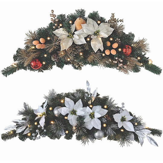 Best Artificial 3ft Decorated Christmas Swag Arch