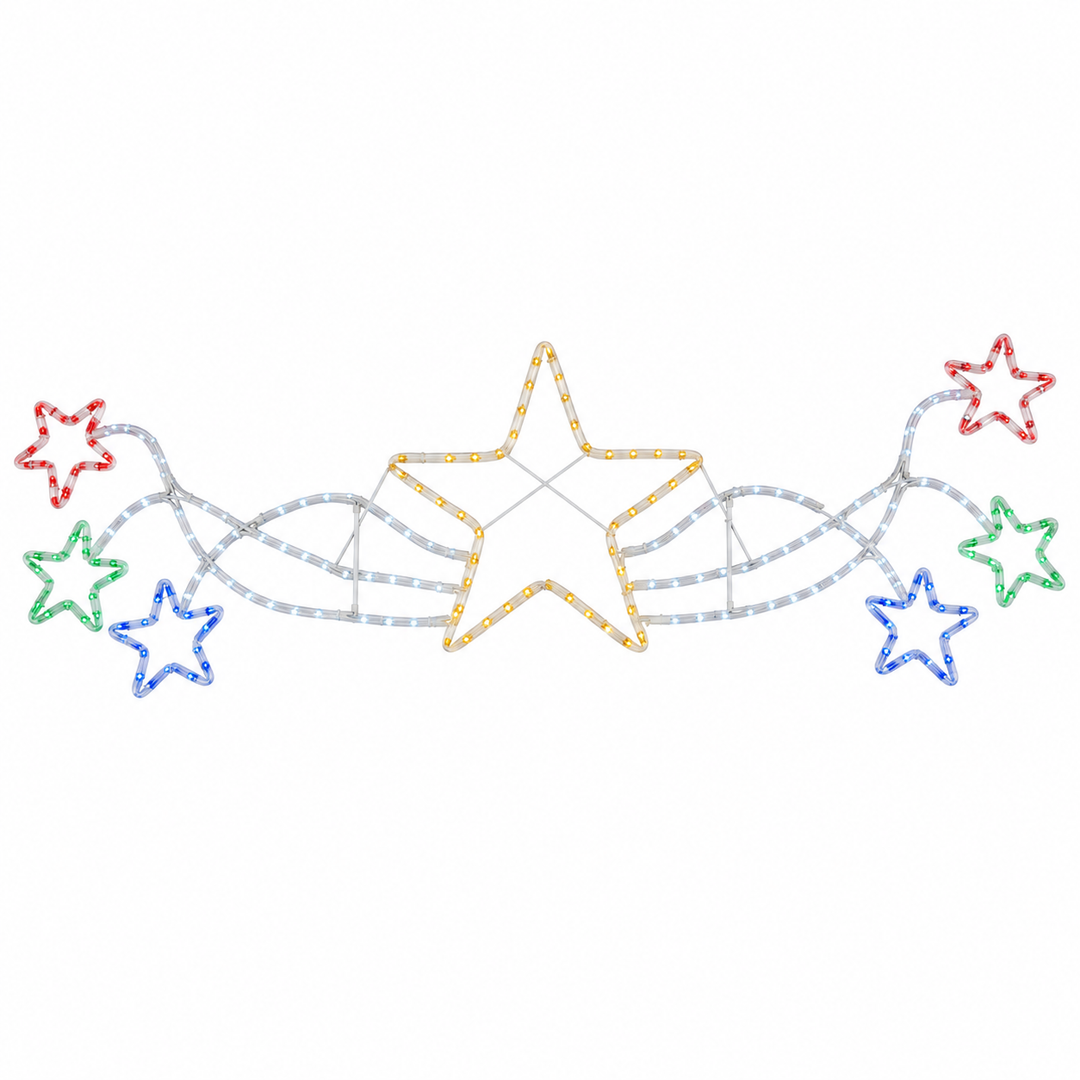 190cm Shooting Star Christmas Rope Light – Outdoor Decoration lifestyle