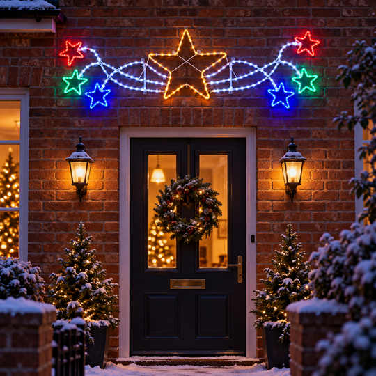 190cm Shooting Star Christmas Rope Light – Outdoor Decoration product photo