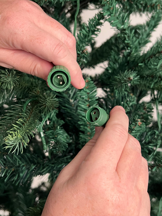 Best Artificial Balsam Fir Pre Lit Christmas Tree With Real Feel PE Tips, Hinged With LED Lights