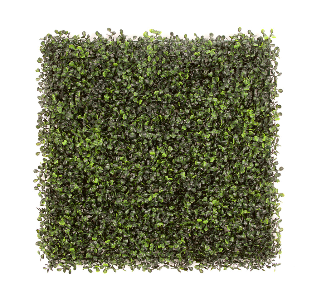 12 of 50cm x 50cm Boxwood Topiary Mat Hedging Panel - front view