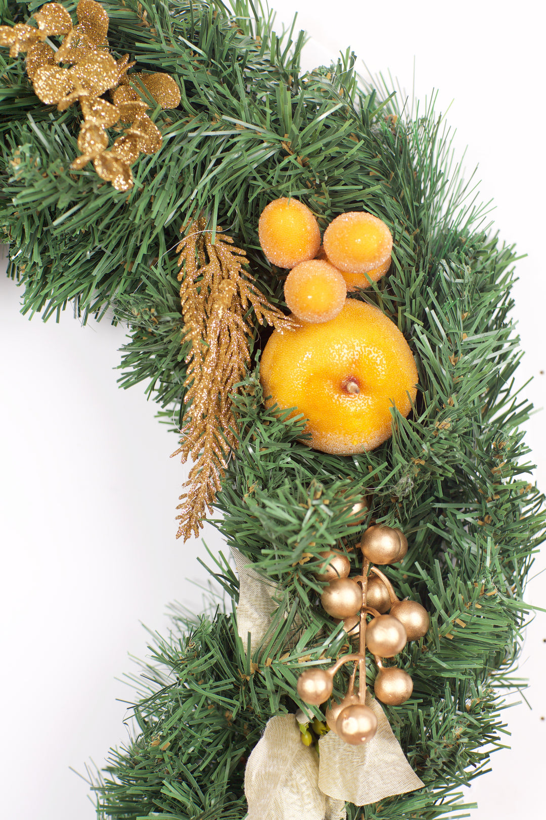 Best Artificial Christmas 6ft-9ft-12ft Copper, Bronze & Gold Decorated Christmas Garland With Gold Dusted Acorns - Optional Lights