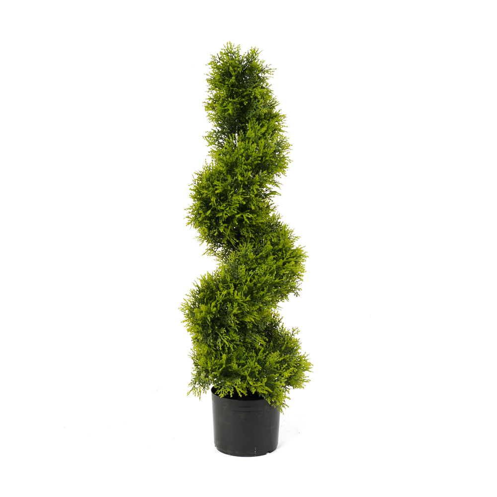 Pair Of Best Artificial 3ft Cedar Spiral Trees