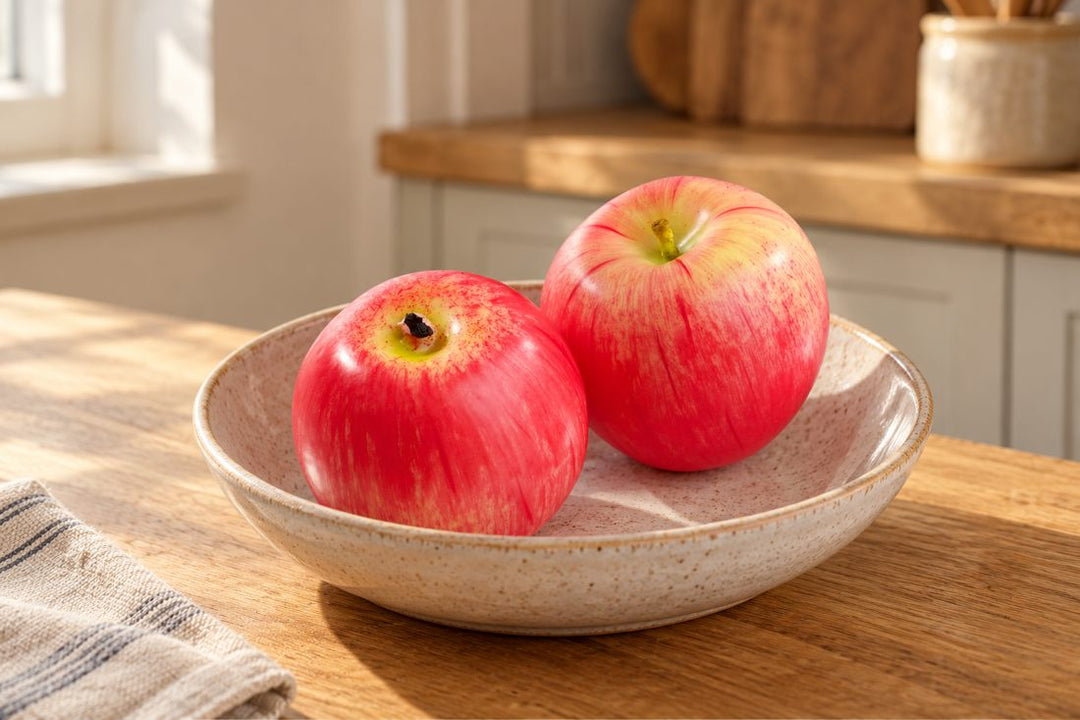2 Best Artificial Red Apples in a UK home or garden setting