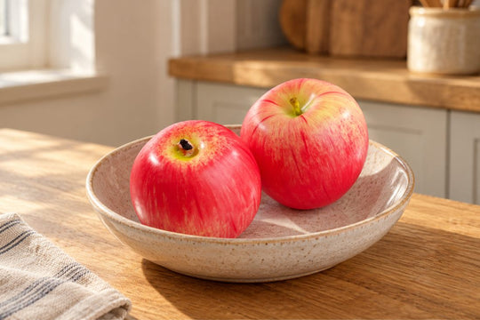 2 Best Artificial Red Apples in a UK home or garden setting