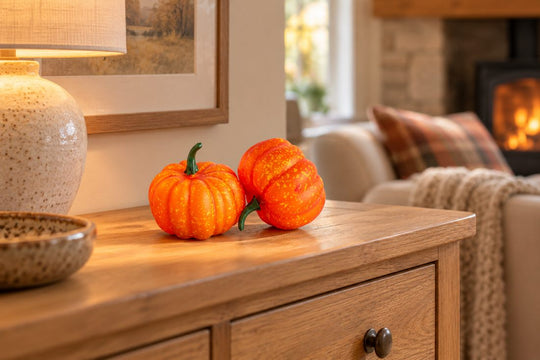 Best Artificial 9cm Mini Halloween Pumpkins in a UK home or garden setting