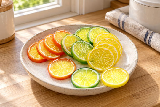 15 Best Artificial Fruit Slices Orange, Lemon, Lime in a UK home or garden setting