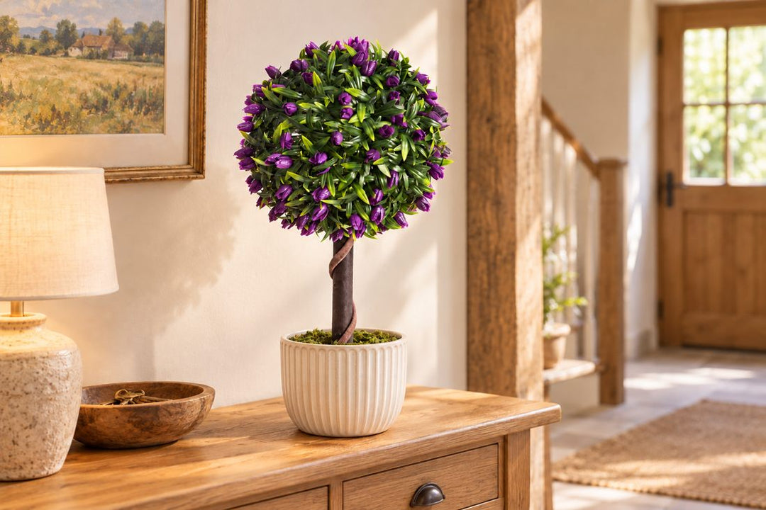 Best Artificial 2ft - 60cm Tulip Ball Tree in a UK home or garden setting