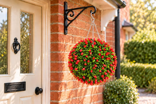 Best Artificial Red Tulip Flower Ball in a UK home or garden setting
