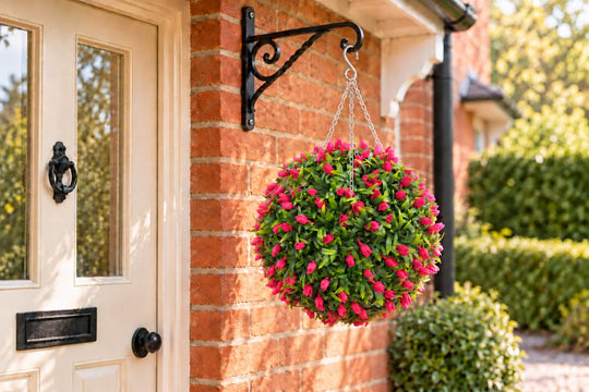 Best Artificial Pink Tulip Flower Ball in a UK home or garden setting