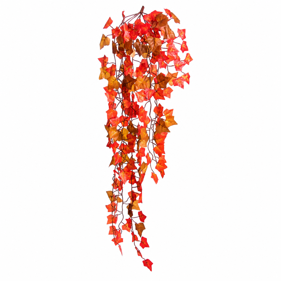 Best Artificial 100cm Two Tone Autumn English Trailing Ivy Garland - TI15 - side view