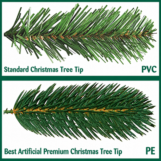 Best Artificial Premium Full PE Tips Christmas Tree - size and scale view