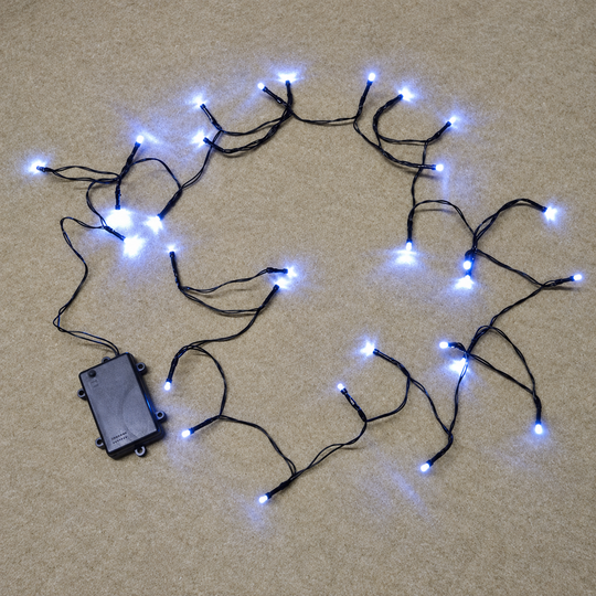 LED Outdoor Waterproof Battery 8 Multi-Function String Lights with Timer - detail view
