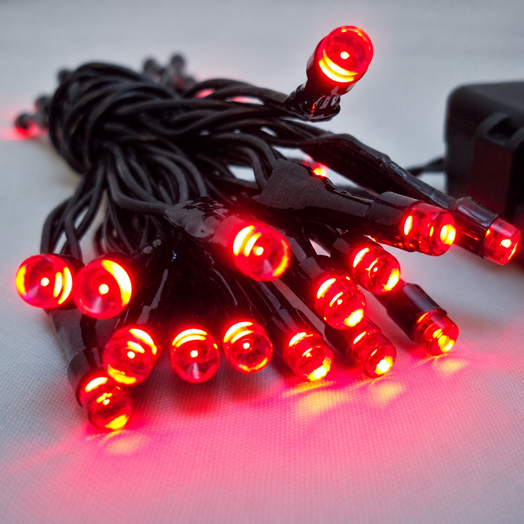 LED Outdoor Waterproof Battery 8 Multi-Function String Lights with Timer - styled setting