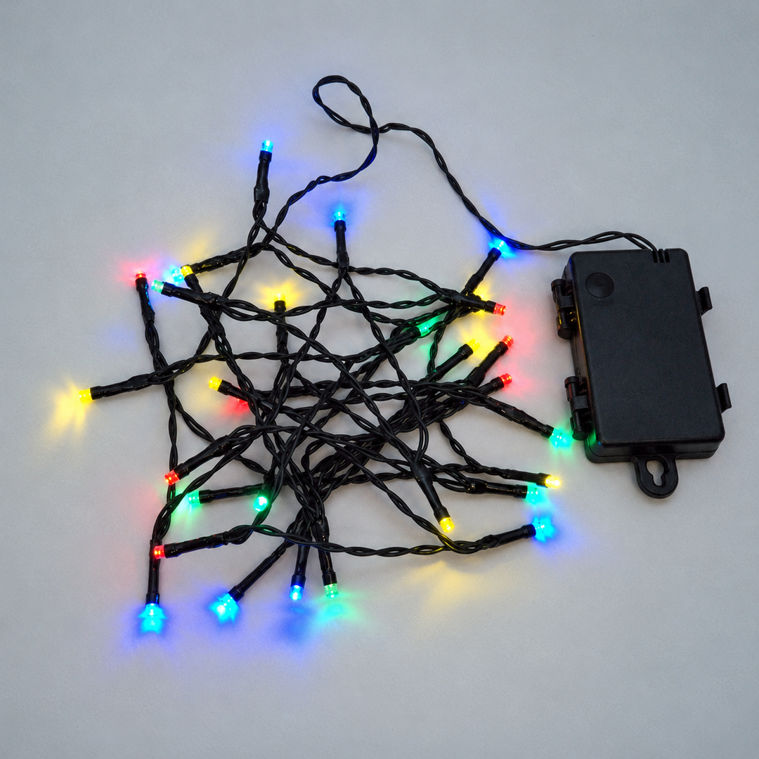 LED Outdoor Waterproof Battery 8 Multi-Function String Lights with Timer - material detail