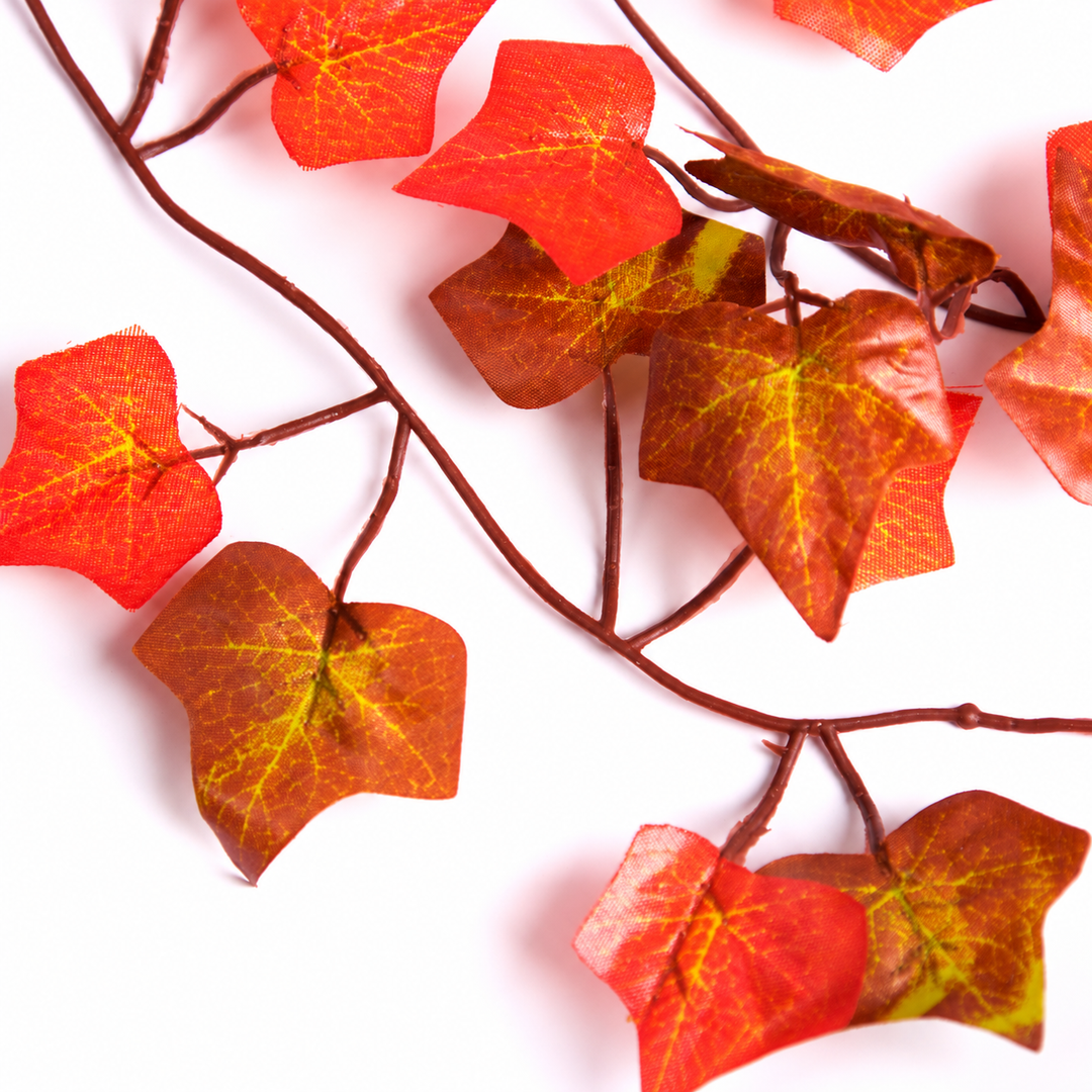 Best Artificial 7ft - 210cm Two Tone Autumn English Ivy Garland - IL15 - size and scale view