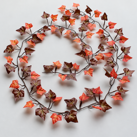 Best Artificial 7ft - 210cm Two Tone Autumn English Ivy Garland - IL15 - material detail
