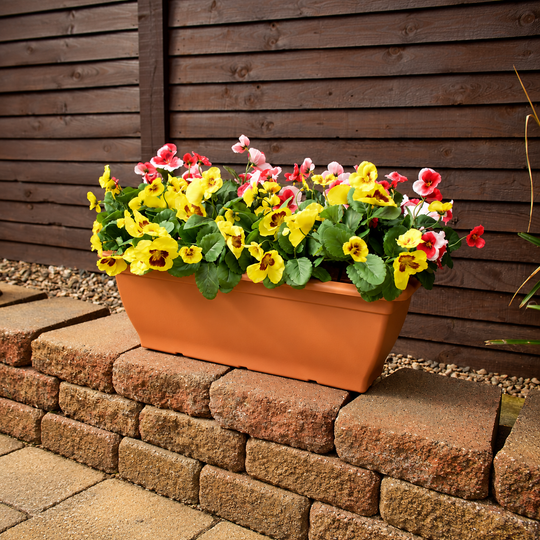 Best Artificial 30cm Pansy Plug Plant - Pot Not Included — square lifestyle display
