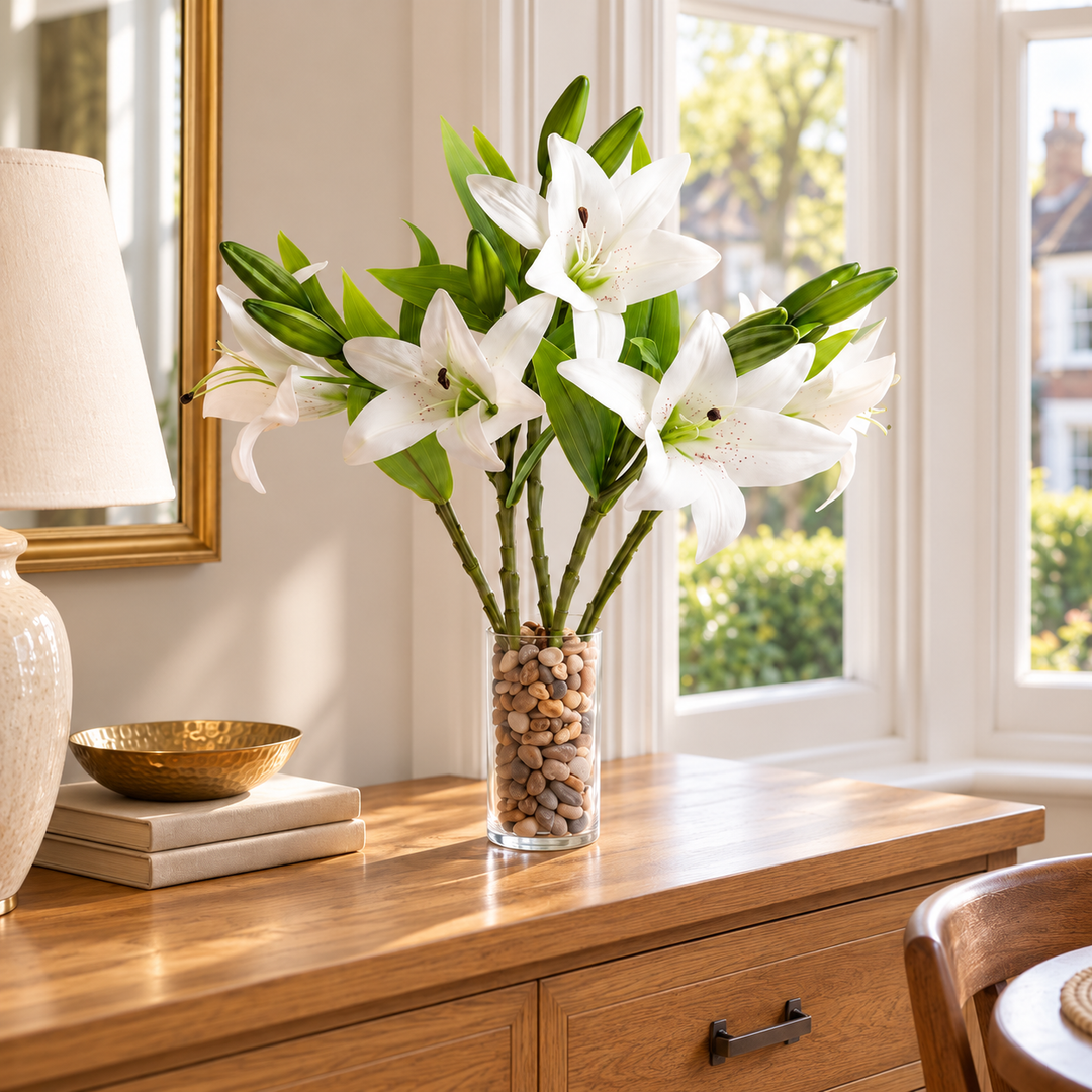 5 Best Artificial 35cm Tiger Lillies — square lifestyle display