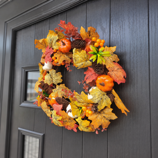 50cm Autumn Winter Halloween Wreath — square product display