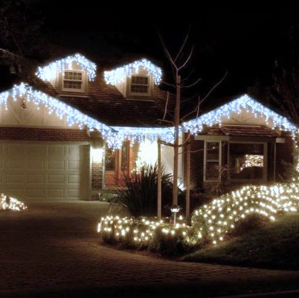 Best Artificial Outdoor Connectable Icicle Christmas LED Lights Waterproof